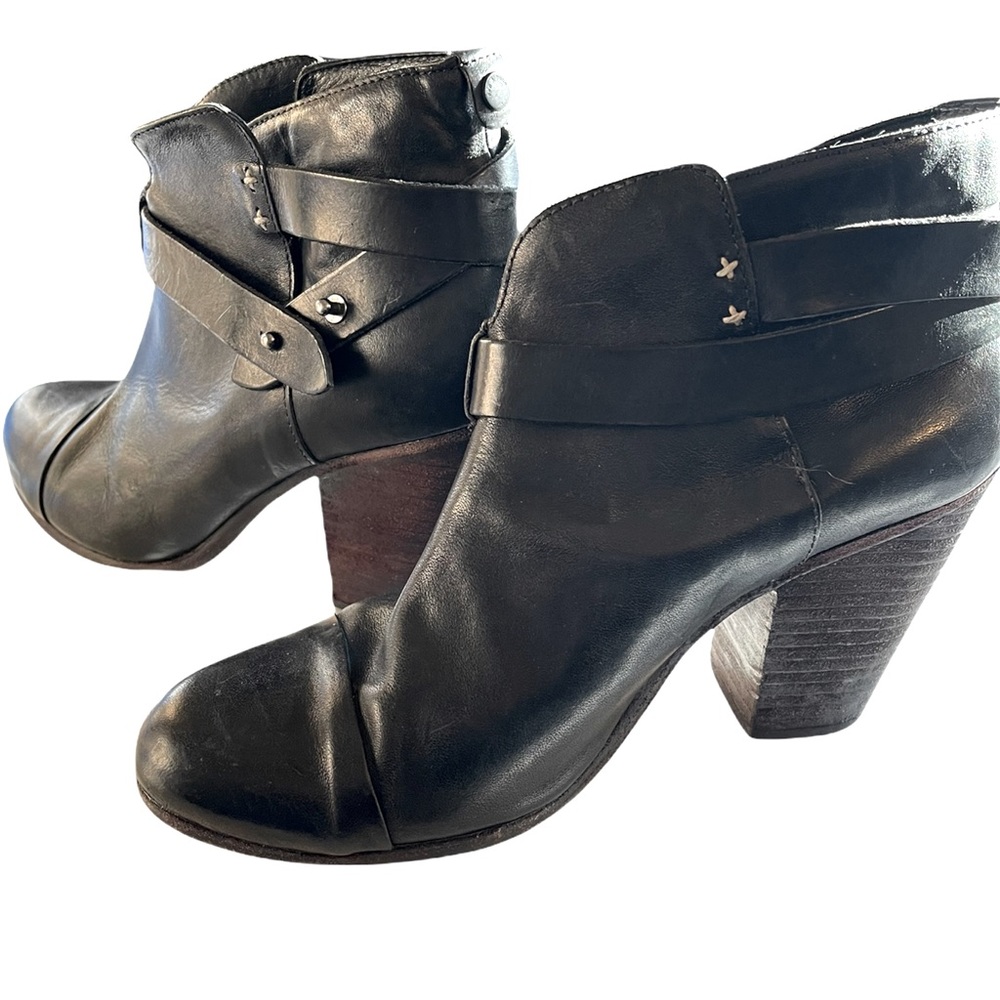 rag & bone “Harrow” ankle boot ~ black leather ~ US size 9.5